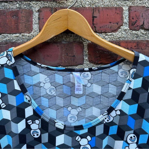 Disney Frozen Snowgies Perfect T Size L Large LuLaRoe Long Tunic T-Shirt - Picture 4 of 12